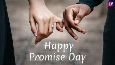 Happy Promise Day 2019 Wishes: प्रॉमिस डे पर प्यार में साथ निभाने का वादा जरूर करें, इन मैसेजेस को WhatsApp Stickers, SMS, Facebook Greetings के जरिए भेजें और पार्टनर को स्पेशल होने का एहसास दिलाएं