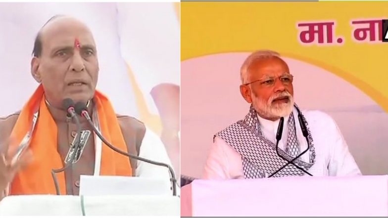 गांधीनगर में बोले राजनाथ सिंह, हवाई कार्रवाई के लिए मोदी की प्रशंसा क्यों न की जाए