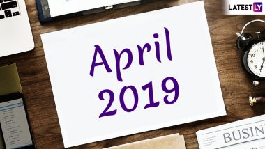 April 2019 Calendar and Festivals List: बेहद खास है अप्रैल का महीना, जानिए इस माह पड़नेवाले व्रत, त्योहार और बैंक हॉलिडे की पूरी लिस्ट