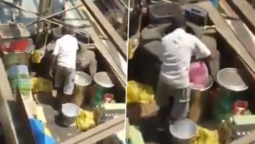 मुंबई के कुर्ला रेलवे स्टेशन की कैंटीन में गंदे तरीके से बन रहा था नींबू पानी, VIDEO हुआ वायरल