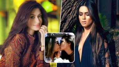 OMG! टीवी एक्ट्रेस निया शर्मा ने रेहाना पंडित को किया Kiss, होली पार्टी का Video Viral