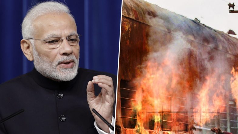 पीएम मोदी डाक्यूमेंट्री फिल्म के लिए गोधरा कांड को मेकर्स ने किया रीक्रिएट, ट्रेन कोच को लगाई आग