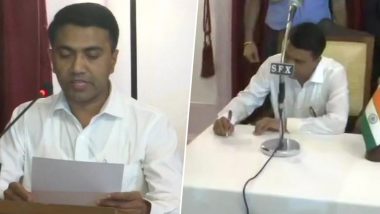 लोकसभा चुनाव 2019: गोवा के नए मुख्यमंत्री प्रमोद सावंत ने संभाला कार्यभार