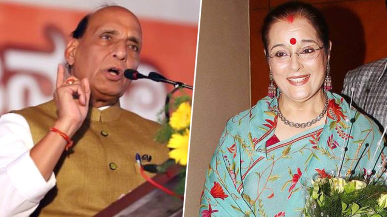 लोकसभा चुनाव 2019: एसपी उम्मदीवार पूनम सिन्हा ने राजनाथ सिंह के खिलाफ लखनऊ से दाखिल किया नामांकन