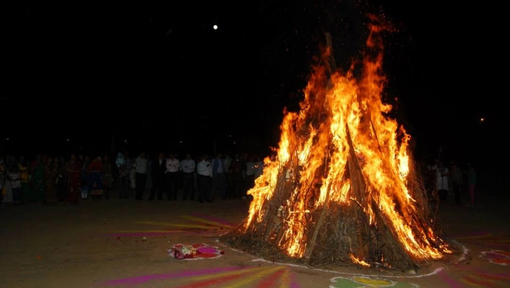 किसानों ने 'होलिका दहन' में जलाईं कृषि कानूनों की प्रतियां