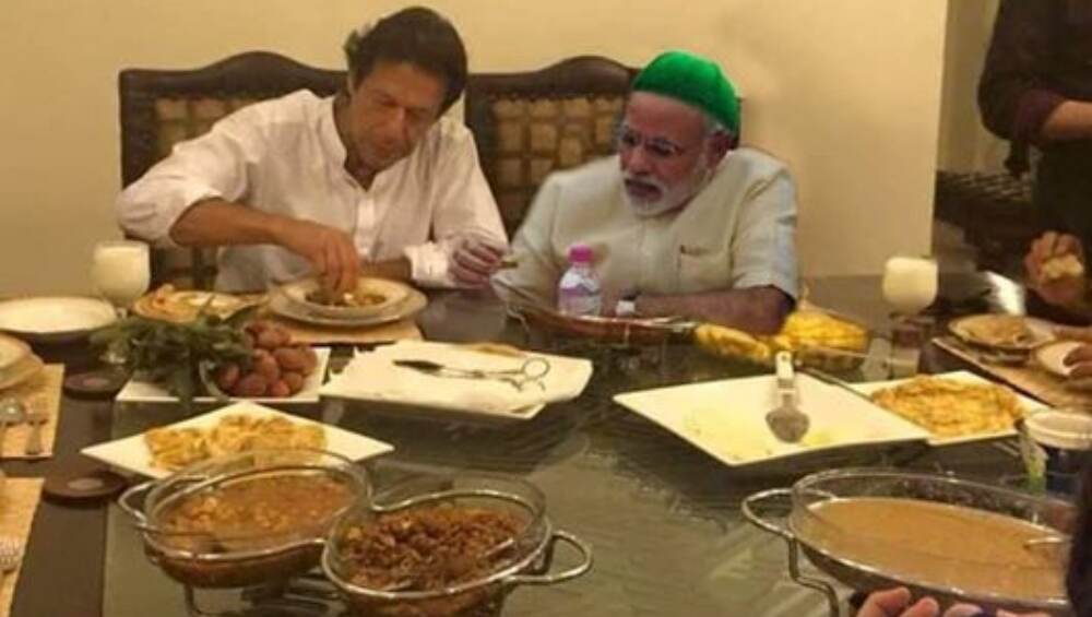 पीएम मोदी ने इमरान खान के साथ खाया खाना ? जानें इस वायरल तस्वीर की पूरी सच्चाई पीएम मोदी ने इमरान खान के साथ खाया खाना ? जानें इस वायरल तस्वीर की पूरी सच्चाई