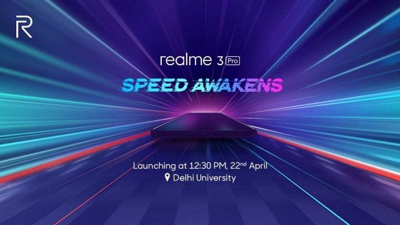 Realme 3 Pro भारत में 22 अप्रैल को होगा लॉन्च, शाओमी के Redmi Note 7 Pro से होगी टक्कर Realme 3 Pro भारत में 22 अप्रैल को होगा लॉन्च, शाओमी के Redmi Note 7 Pro से होगी टक्कर