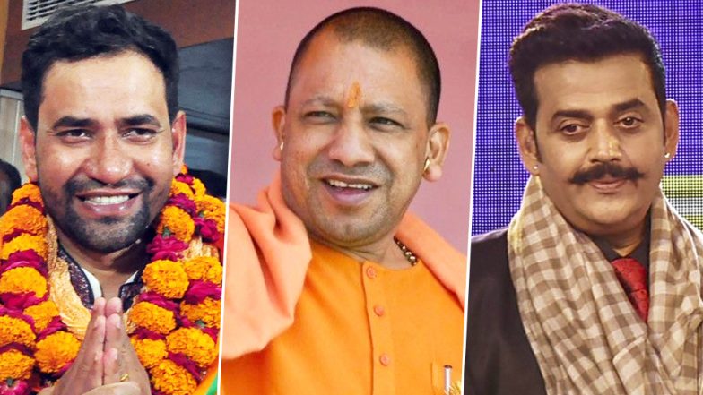 लोकसभा चुनाव 2019: निरहुआ और रवि किशन पर बोले योगी- मुंबई से इन्हें जबरदस्ती पकड़कर लाए हैं, देखें वीडियो