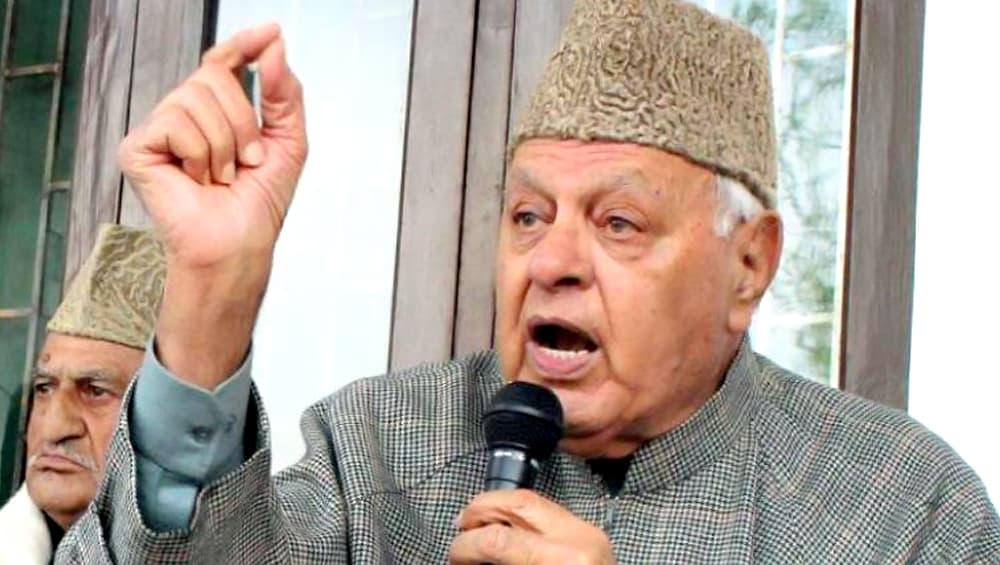 कश्मीर मसले पर फारुक अब्दुल्ला का बड़ा बयान, कहा- सैन्य ताकत से कुछ हासिल नहीं होगा, बातचीत के जरिए सुलझाएं कश्मीर मसले पर फारुक अब्दुल्ला का बड़ा बयान, कहा- सैन्य ताकत से कुछ हासिल नहीं होगा, बातचीत के जरिए सुलझाएं