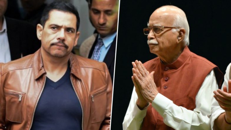 आडवाणी के बहाने रॉबर्ट वाड्रा का BJP पर निशाना, कहा- वरिष्ठों का सम्मान न करना शर्मनाक