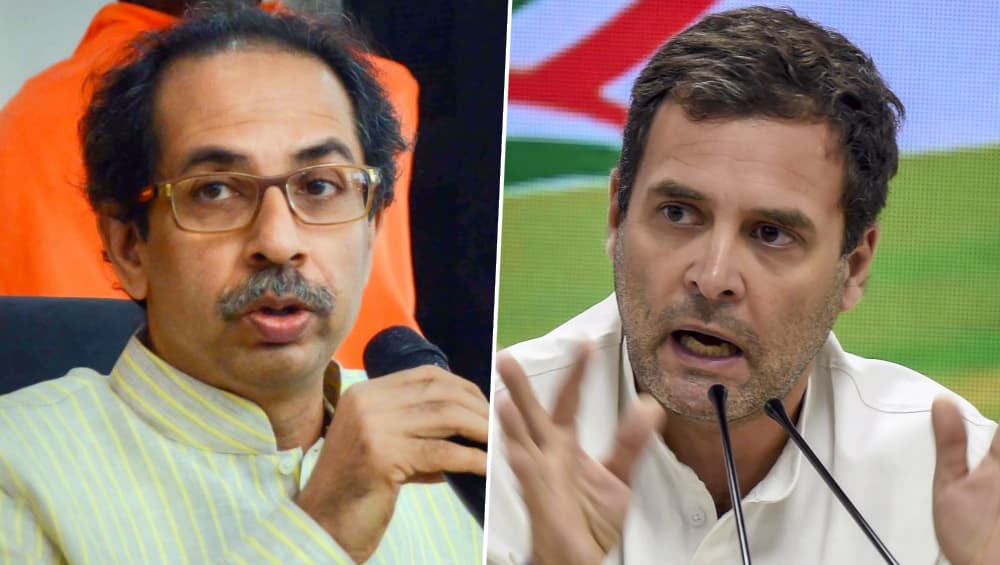 राहुल गांधी ने उद्धव ठाकरे को पत्र लिखकर दी शुभकामनाएं, कहा-शपथ ग्रहण समारोह में नहीं आने का दुख राहुल गांधी ने उद्धव ठाकरे को पत्र लिखकर दी शुभकामनाएं, कहा-शपथ ग्रहण समारोह में नहीं आने का दुख