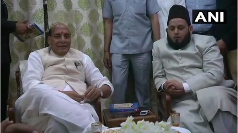 लोकसभा चुनाव 2019: गृहमंत्री राजनाथ सिंह लखनऊ में मुस्लिम धर्मगुरुओं से की मुलाकात, जीत के लिए मांगा समर्थन