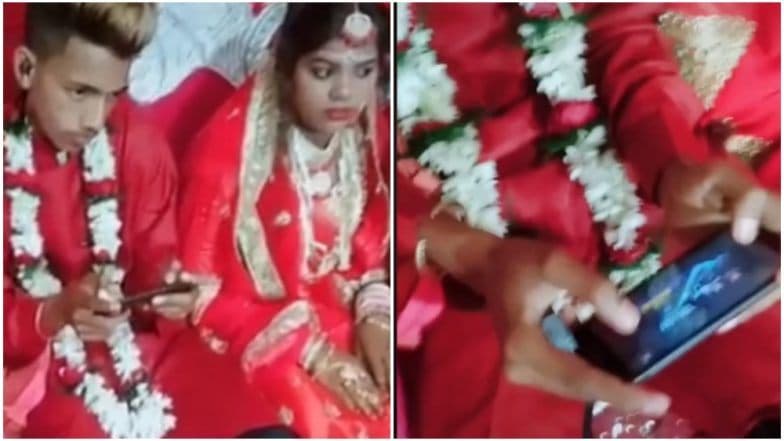 शादी के दौरान दूल्हा खेलता रहा PUBG, देखते रह गई 'बेचारी' दुल्हन, वायरल हो रहा वीडियो शादी के दौरान दूल्हा खेलता रहा PUBG, देखते रह गई 'बेचारी' दुल्हन, वायरल हो रहा वीडियो