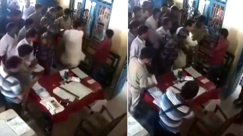 त्रिपुरा कांग्रेस अध्‍यक्ष ने पुलिस स्टेशन में शख्स को मारा थप्पड़, काफिले पर किया था हमला, देखें- VIDEO
