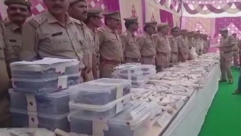 लोकसभा चुनाव 2019: उत्तर प्रदेश के बुलंदशहर में भारी मात्रा में हथियार बरामद