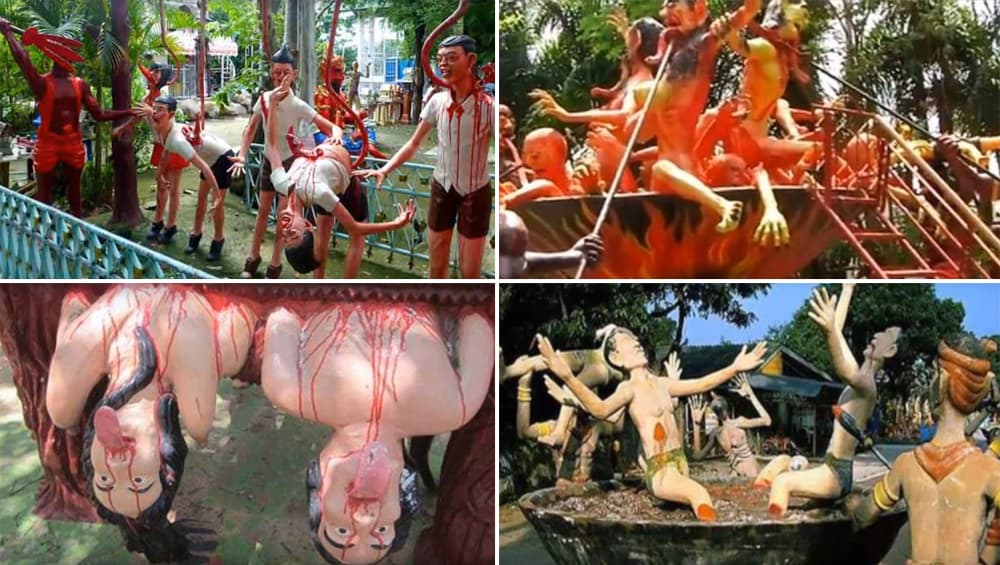 Video: मरने के बाद कैसे किया जाता है व्यक्ति के पापों का लेखा-जोखा, जानने के लिए इस नरक मंदिर में एक बार जरूर जाएं Video: मरने के बाद कैसे किया जाता है व्यक्ति के पापों का लेखा-जोखा, जानने के लिए इस नरक मंदिर में एक बार जरूर जाएं