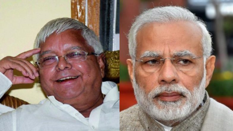 पीएम मोदी के एयरस्ट्राइक वाले बयान पर लालू यादव ने ली चुटकी, ट्विटर पर लिखा 'तेरा ध्यान किधर है, रडार इधर है'