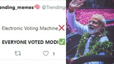 Lok Sabha Election Result 2019: ट्विटर पर नया ट्रेंड, ईवीएम का मतलब- 'Everyone Voted Modi'