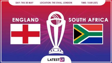 Live Cricket Streaming of England vs South Africa ICC World Cup 2019: इंग्लैंड बनाम दक्षिण अफ्रीका के मैच को आप HOTSTAR और STAR SPORTS पर देख सकते हैं लाइव