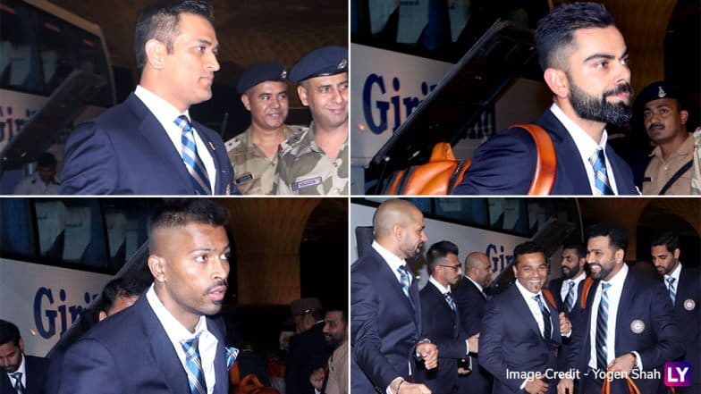ICC Cricket World Cup 2019: भारतीय क्रिकेट कप्तान विराट कोहली, एमएस धोनी समेत अन्य खिलाड़ी मुंबई एयरपोर्ट से इंग्लैंड के लिए रवाना, देखें तस्वीरें और वीडियो ICC Cricket World Cup 2019: भारतीय क्रिकेट कप्तान विराट कोहली, एमएस धोनी समेत अन्य खिलाड़ी मुंबई एयरपोर्ट से इंग्लैंड के लिए रवाना, देखें तस्वीरें और वीडियो
