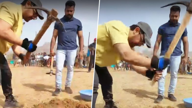 महाराष्ट्र दिवस पर आमिर खान ने किया श्रमदान