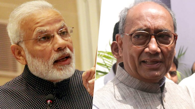 लोकसभा चुनाव 2019: पीएम मोदी का दिग्विजय सिंह पर बड़ा हमला, कहा- दिग्गी राजा ने वोट न डालकर बहुत बड़ा पाप किया