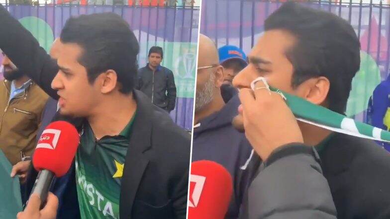 IND vs PAK, CWC 2019: पिज्जा-बर्गर खाने की वजह से हारी टीम, रोते हुए निराश पाकिस्तानी फैन का छलका दर्द IND vs PAK, CWC 2019: पिज्जा-बर्गर खाने की वजह से हारी टीम, रोते हुए निराश पाकिस्तानी फैन का छलका दर्द