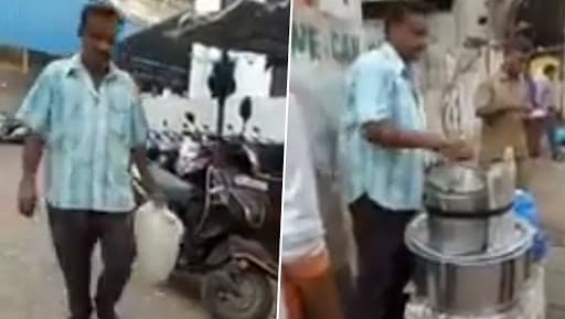 मुंबई: टॉयलेट के पानी से बनाता था इडली की चटनी, सोशल मीडिया पर वायरल हुआ वीडियो मुंबई: टॉयलेट के पानी से बनाता था इडली की चटनी, सोशल मीडिया पर वायरल हुआ वीडियो