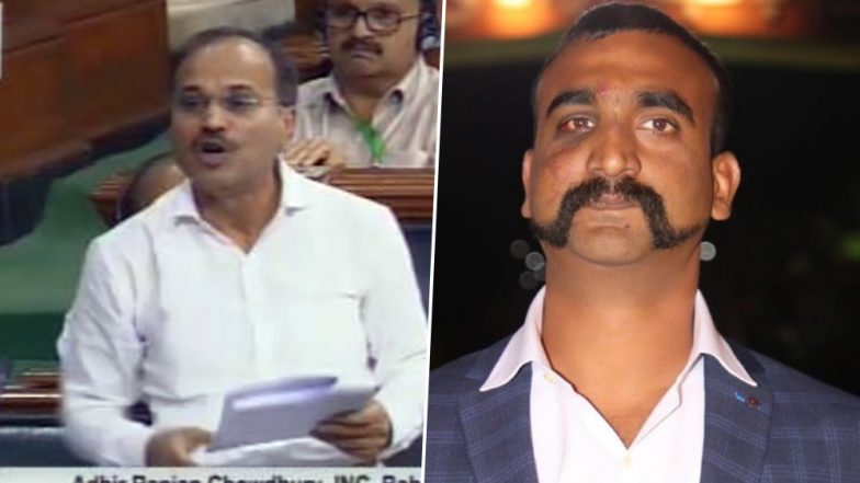 लोकसभा में कांग्रेस नेता अधीर रंजन का बयान- विंग कमांडर अभिनंदन की मूछें घोषित हों 'राष्&zwj;ट्रीय मूंछ'