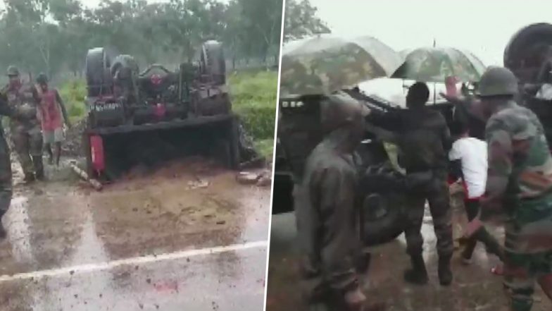 दर्दनाक हादसा: असम में सेना का वाहन पलटा, 2 जवान शहीद और 3 जख्मी