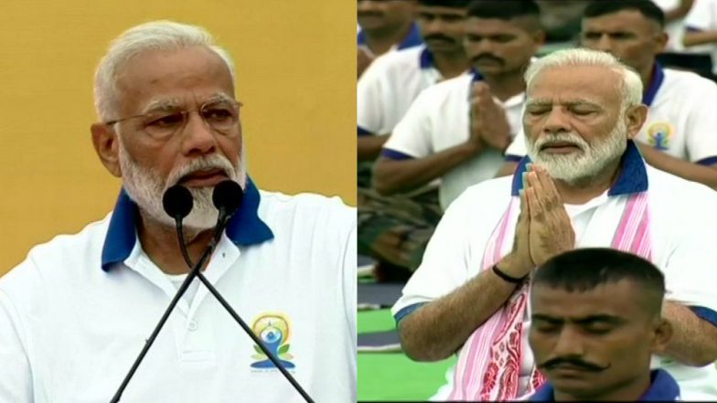Yoga Day 2019: पीएम मोदी ने कहा- योग सबका-सब योग के, गरीब-आदिवासियों के घर तक ले जानी है यात्रा