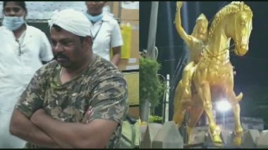 हैदराबाद: स्वतंत्रता सेनानी रानी अवंतिबाई की प्रतिमा स्थापित करने के दौरान हुए झड़प में विधायक राजा सिंह हुए घायल