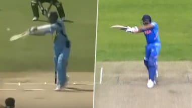 India vs Pakistan, ICC CWC 2019: रोहित शर्मा के सिक्सर ने यूजर्स को दिलाई सचिन तेंदुलकर के शॉट की याद, शोएब अख्तर को जड़ा था छक्का, देखें वीडियो