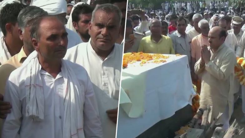 नम आंखों से शहीद पंकज सांगवान को दी गई अंतिम विदाई, AN-32 विमान में थे सवार