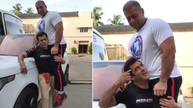 सलमान खान ने इतने वजनदार शख्स को उठाया कंधे पर, Video में दिखा हैरतंगेज कारनामा 