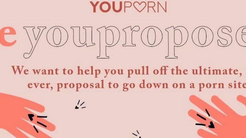 XXX साइट Youporn.com दे रहा है 20 मिलियन लोगों के सामने पार्टनर को प्रपोज करने का मौका, बस करना होगा यह काम XXX साइट Youporn.com दे रहा है 20 मिलियन लोगों के सामने पार्टनर को प्रपोज करने का मौका, बस करना होगा यह काम