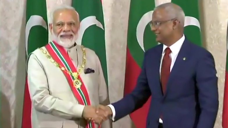 पीएम मोदी को मिला मालदीव का सर्वोच्च सम्मान ‘निशान इज्जुद्दीन’, बोले- भारत हर हाल में हमेशा रहेगा साथ