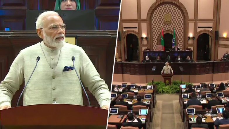 मालदीव की संसद से पीएम मोदी का पाकिस्तान पर वार- आतंकियों के न तो अपने बैंक और ना ही हथियारों की फैक्ट्री, फिर भी दोनों की कोई कमी नही
