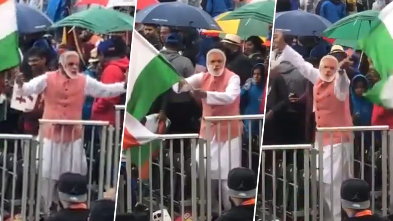 भारत-पाक मैच के दौरान भी पीएम मोदी हिट, फैन ने मास्क पहनकर किया जमकर डांस, वीडियो वायरल