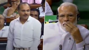 कांग्रेस नेता अधीर रंजन का PM मोदी से सवाल, आप सोनिया-राहुल को 'चोर' कहते हुए सत्ता में आए, फिर वे संसद में कैसे बैठे हैं