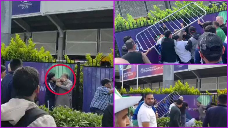 PAK vs AFG, CWC 2019: पाकिस्तान बनाम अफगानिस्तान मैच के दौरान दोनों देशों के दर्शकों के बीच हुई हाथापाई, देखें वीडियो