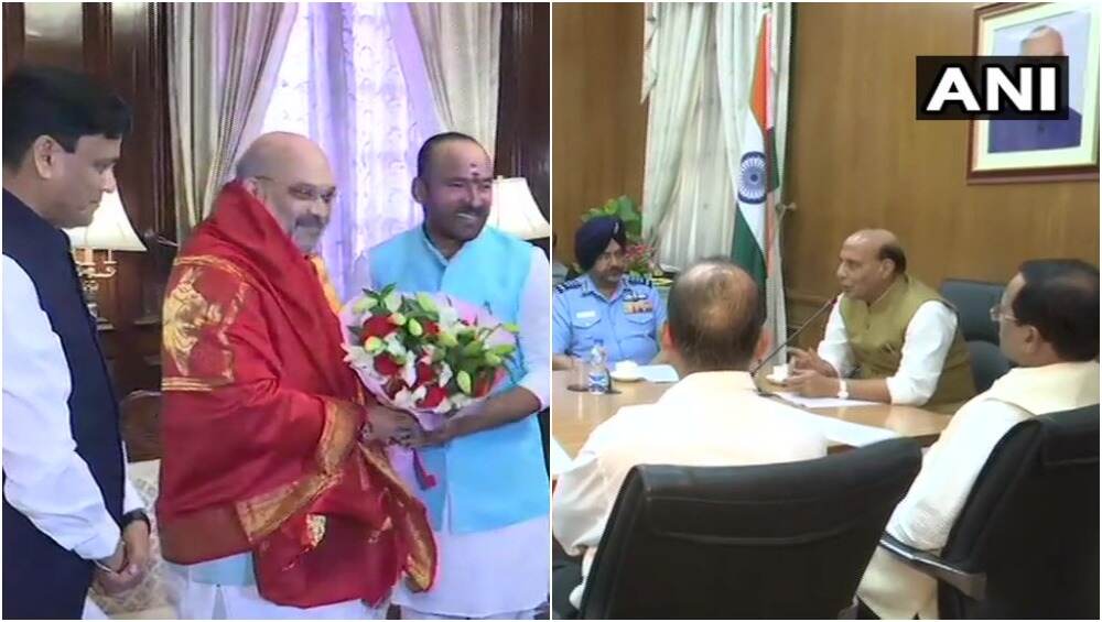 अमित शाह ने संभाला गृह मंत्री का कार्यभार, राजनाथ सिंह ने लिया रक्षा मंत्रालय का चार्ज अमित शाह ने संभाला गृह मंत्री का कार्यभार, राजनाथ सिंह ने लिया रक्षा मंत्रालय का चार्ज