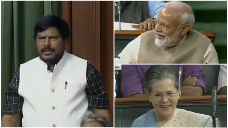 रामदास अठावले ने राहुल गांधी को लेकर कही ऐसी बात, हंसने लगे पीएम मोदी और सोनिया गांधी, देखें Video