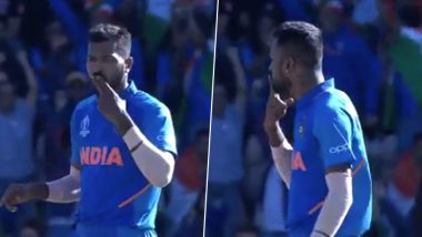 IND vs BAN, ICC CWC 2019: हार्दिक पांड्या ने फ्लाइंग किस देकर शाकिब अल हसन को भेजा पवेलियन, देखें वीडियो