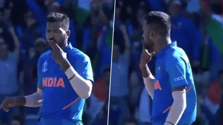 IND vs BAN, ICC CWC 2019: हार्दिक पांड्या ने फ्लाइंग किस देकर शाकिब अल हसन को भेजा पवेलियन, देखें वीडियो IND vs BAN, ICC CWC 2019: हार्दिक पांड्या ने फ्लाइंग किस देकर शाकिब अल हसन को भेजा पवेलियन, देखें वीडियो