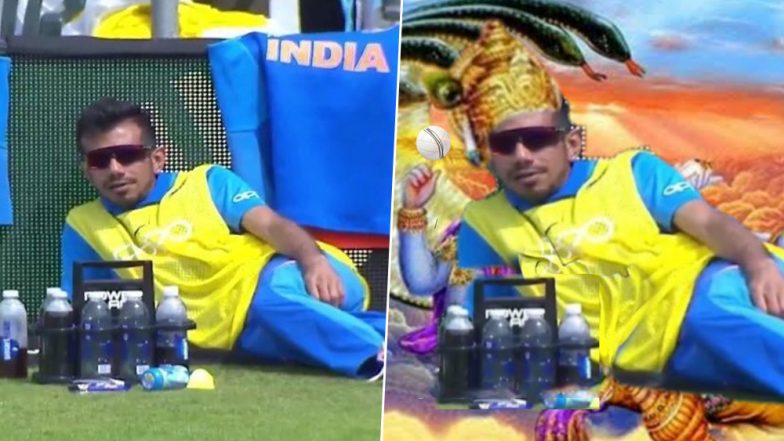 IND vs SL, ICC CWC 2019: बाउंड्री के पास आराम से मैच का लुत्फ उठा रहे थे युजवेंद्र चहल, यूजर्स ने जमकर किया ट्रोल