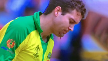 ENG vs AUS, CWC 2019 2nd Semi Final: जोफ्रा आर्चर की खतरनाक गेंद पर लहूलुहान हुए एलेक्स कैरी, देखें वीडियो