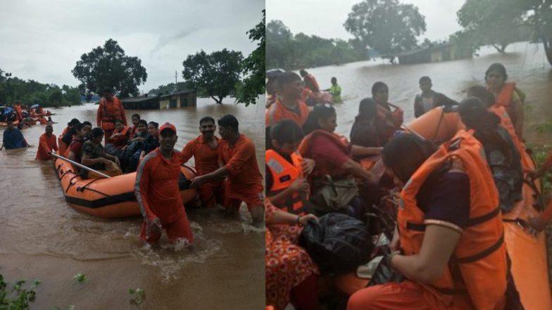 महालक्ष्मी एक्सप्रेस में फंसे 500 लोग निकाले गए, NDRF, नेवी और एयरफोर्स का रेस्क्यू ऑपरेशन जारी