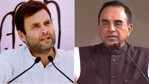राहुल गांधी के खिलाफ आपत्तिजनक टिप्पणी करने का आरोप, BJP नेता सुब्रमण्यम स्वामी के खिलाफ केस दर्ज