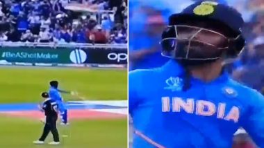 IND vs NZ, ICC CWC 2019 Semi-Final: रविंद्र जड़ेजा ने अर्धशतक पूरा करने के बाद शानदार अंदाज में मनाया जश्न, देखें वीडियो